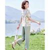 Past Summer New Chinese Style Floral Print Outfit Set for Women
