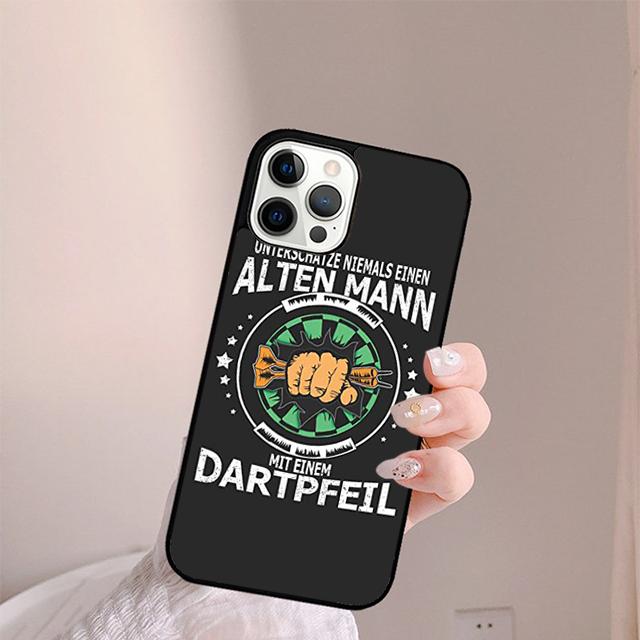 

Fashion Simple Dart Game Phone Case For iPhone 17 Air 13 12 14 15 16 Cover For Apple Pro Max Plus Coque iPhone 13pro