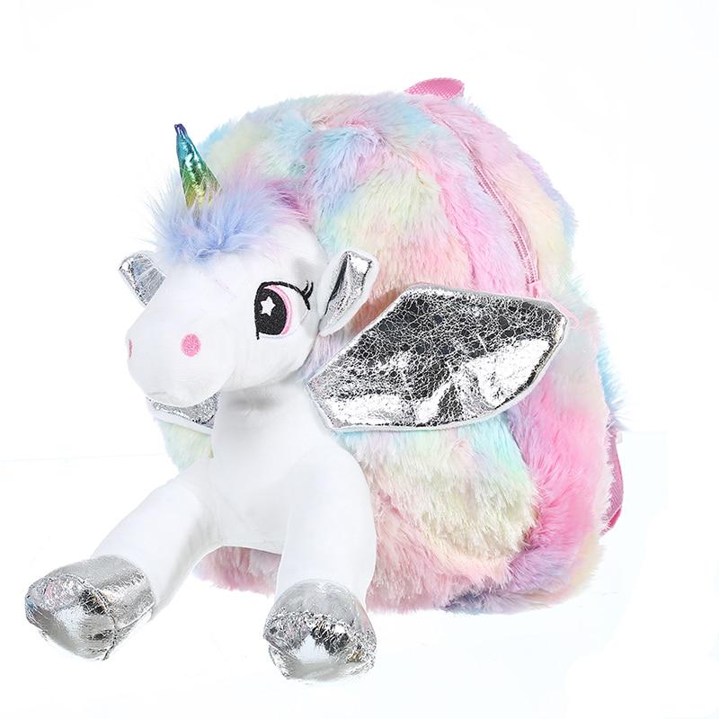 unicorn fur backpack