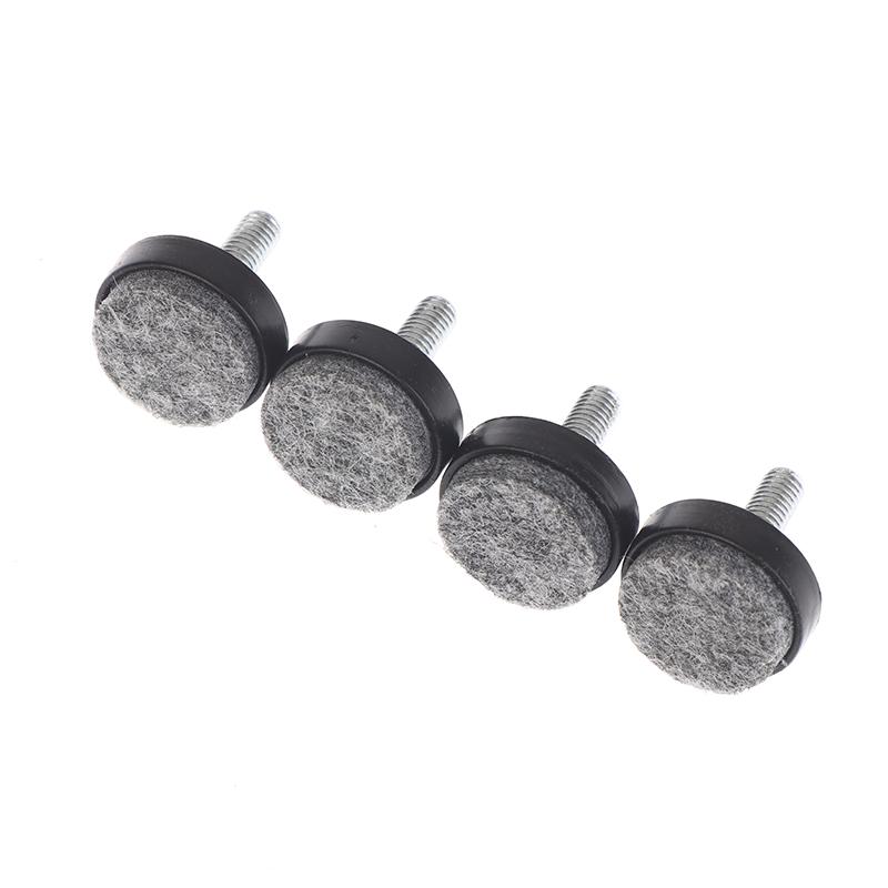 4/8 Peças Feltro Ajustável Redondo Parafusos de Perna de Móvel Antiderrapante M6 M8 Mesa Cadeira Armário Pés de Equilíbrio Almofadas