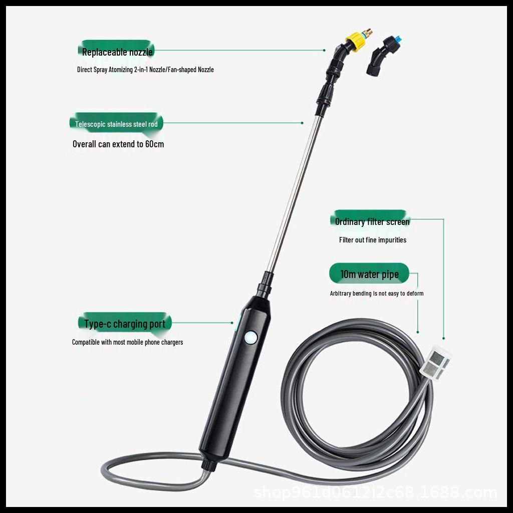 Multifunktionale elektrische Spritzpistole zum Bewässern und Sprühen