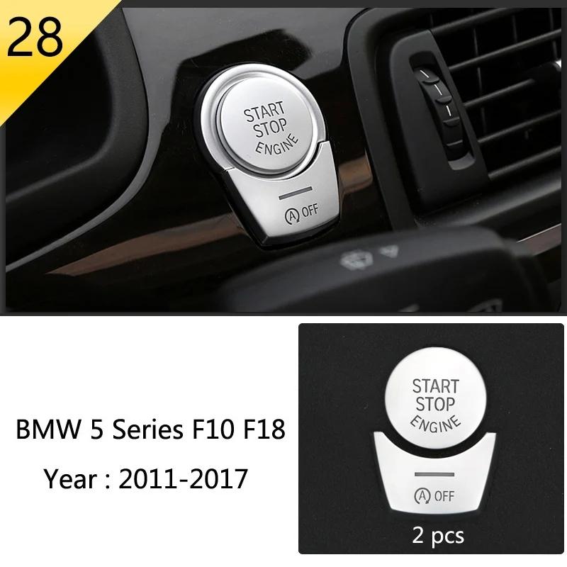 For BMW 5 Series F10 F11 2011-2016 Stainless Steel Cars Front Door Stereo Panel Speaker Decorative Cover Interior Accessories