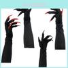 Long Witch Claw Gloves With Plastic Material For Halloween Cosplay Dress Up