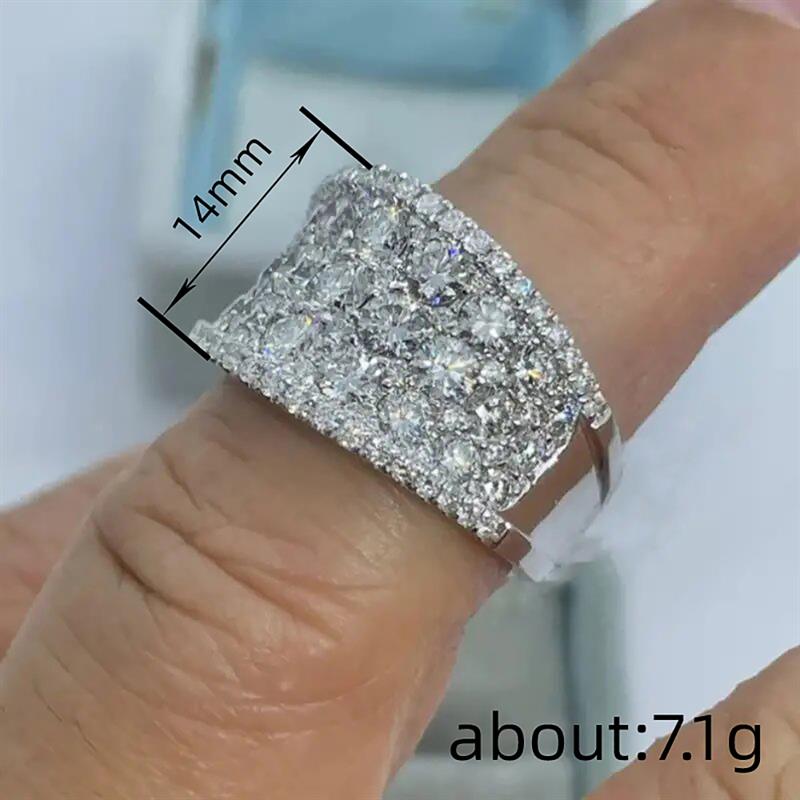 Huitan Women Ring Geometric Shaped Full Sparkling Cubic Zirconia Fashion Wedding Party CopperColor Accessories Noble Jewelry