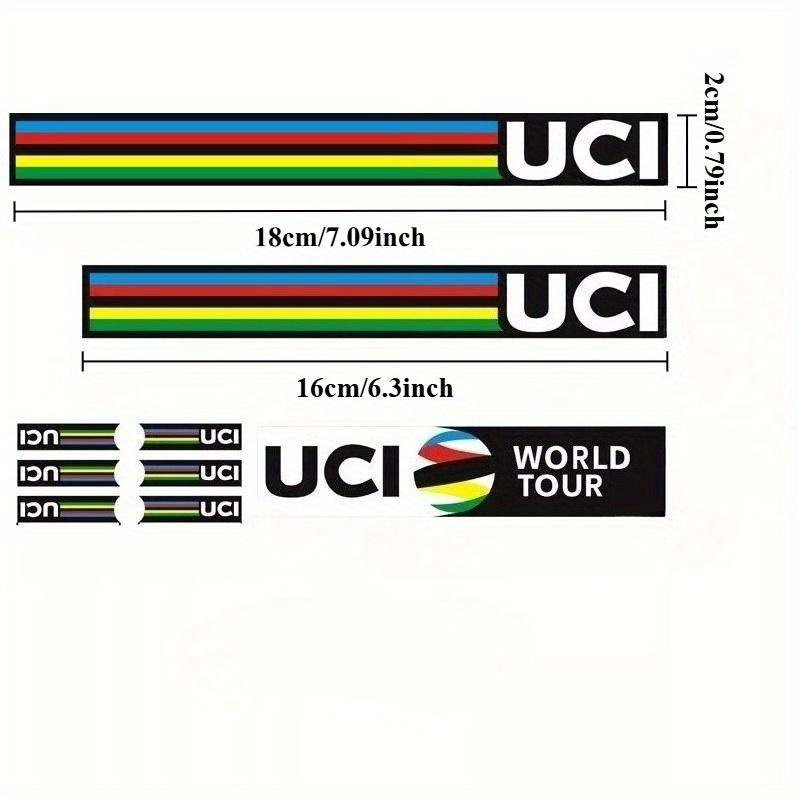 9 ks Rainbow samolepek Tour de France, Vinylové polepy s pruhy šampiona na kolo, auto, helmu, ventilky