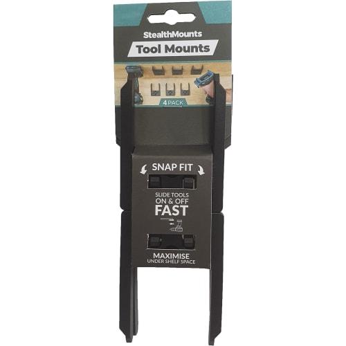 StealthMounts Tool Holder for Makita 40V XGT (4-Pack) - Black | StealthMounts Tool Mounts | Made in the UK