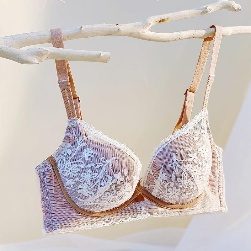 New Underwear Women's Small Breasts Gather, Anti-sagging Adjustment, Secondary Breasts Are Thickened In Autumn and Winter, Sexy and Large Bra Cover