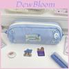 Japanese Minimalist Large Capacity Pen Bag With Polyester Storage For Students And Girls