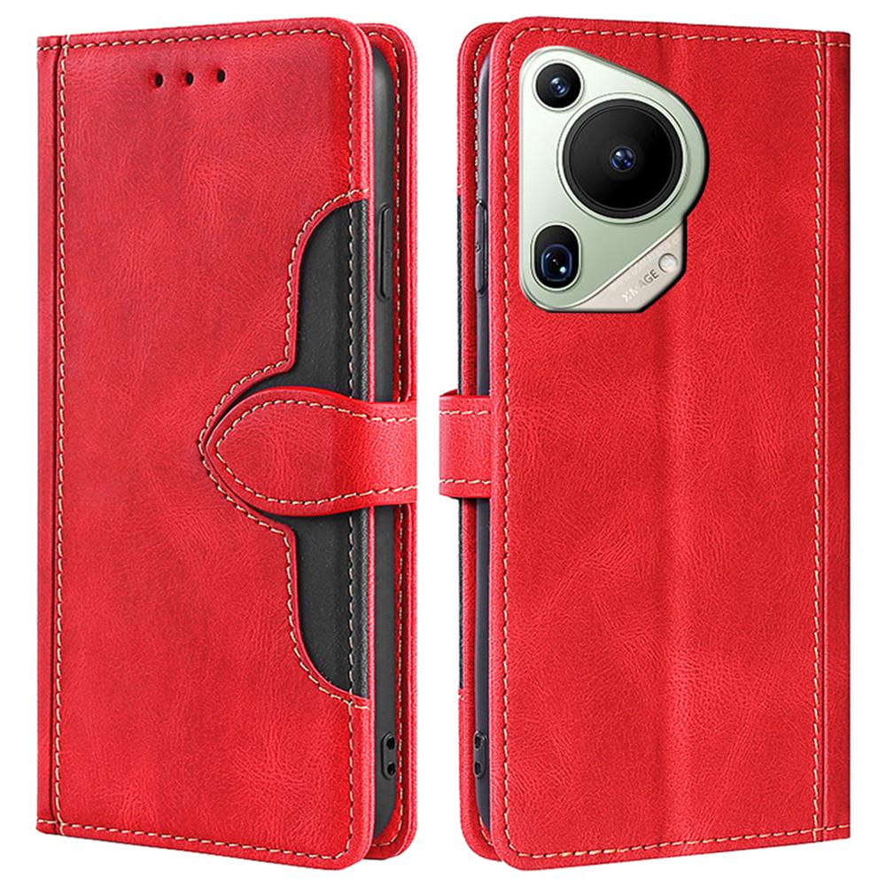 For Huawei Pura 70 Ultra Case Leather Stand Phone Cover Skin Touch Feeling Phone Shell