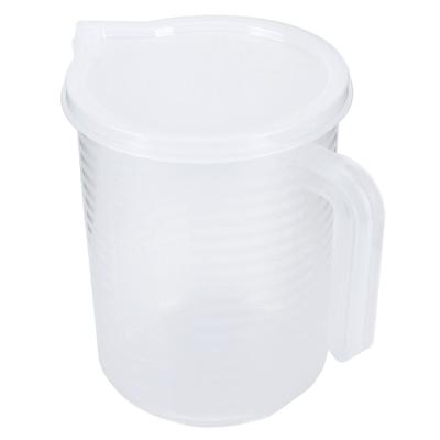 500ml/1000ml Şeffaf Plastik Ölçü Kapları Kapaklı Mutfak Pişirme Fırınlama Aksesuarları 1000ml