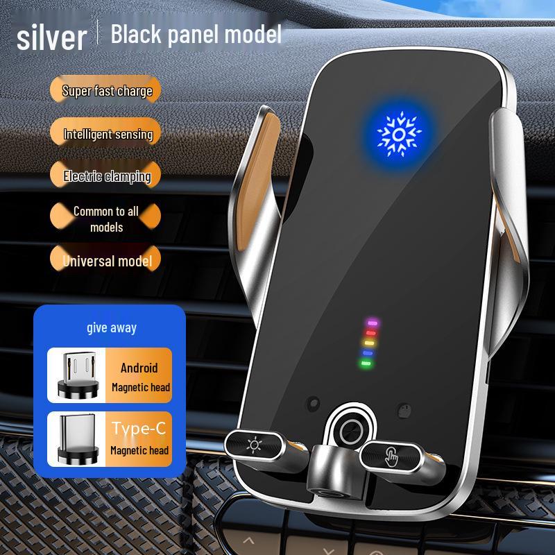 66W Wireless Fast Charging Car Phone Holder and Navigation Mount