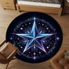 1pc Star Circle Round Chair mat Area Rug - Non-Slip, Floor Mat for Office, Bedroom, and Indoor Decor c1125079