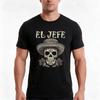 El Jefe Dia De Los Muertos Skull Day TShirt Summer Casual Cotton Tee Oversized Streetwear Tops Vintage Graphic Print