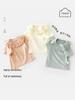 Sommer Spitzen-Kurzarm-Oberteil für Baby-Mädchen - Reines Baumwoll-Prinzessinnen-Stil T-Shirt