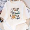 Optimistic Raccoon Graphic T-Shirt,Soft Breathable & Fade-Resistant, Classic Fit for Daily Casual Wear