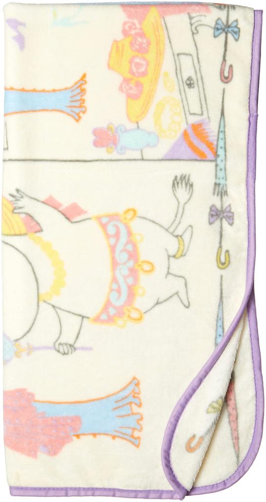 Marushin Moomin Shopping 80cm H x 150cm with Storage Winter Product 1465004200 Blanket, Compact, W, Bag, Cute, Fluffy, Stylish, Warmer, Number