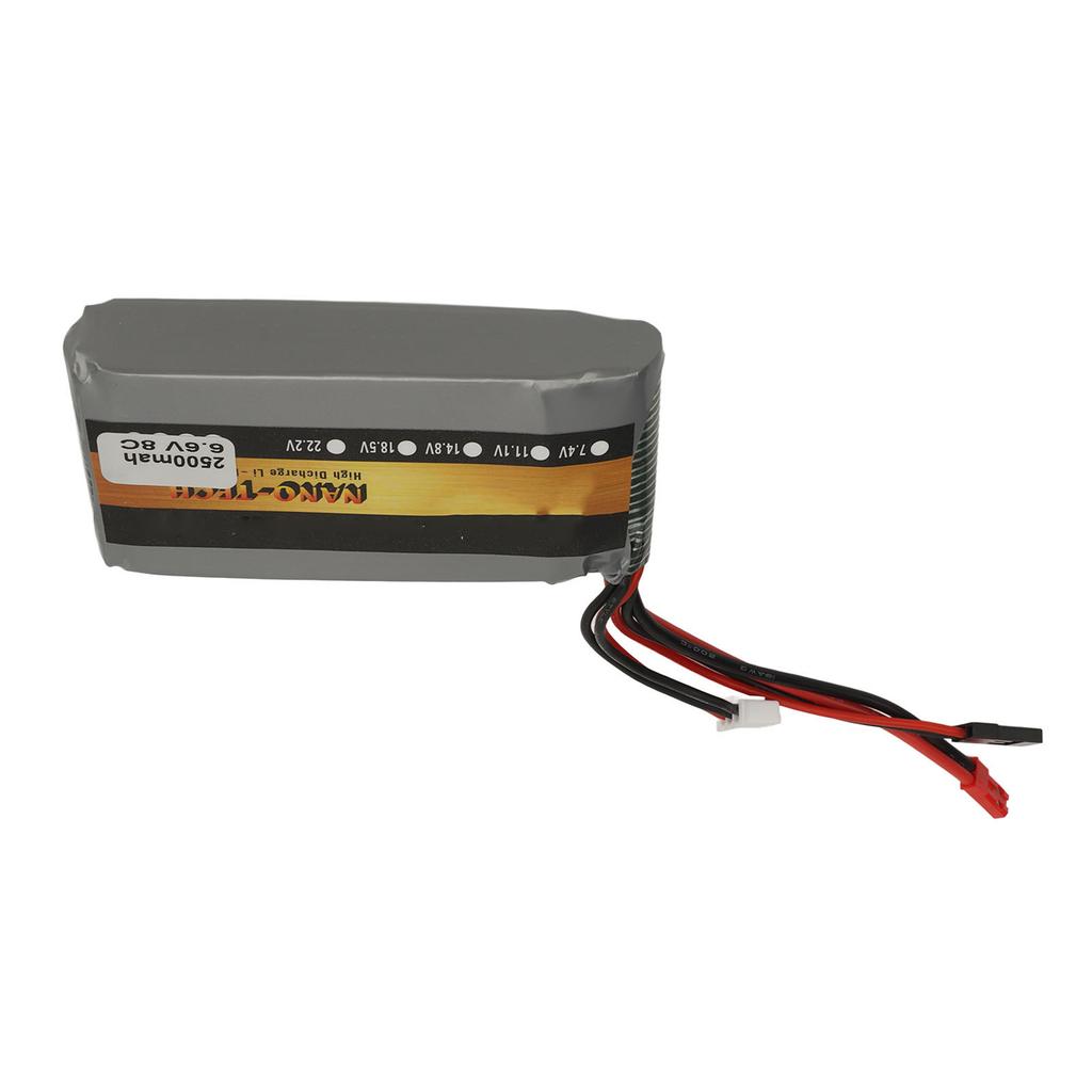 LiPo Battery 6.6V 2500mAh 8C High Capacity Model Toy Lithium Polymer Ion Battery for Model Airplane