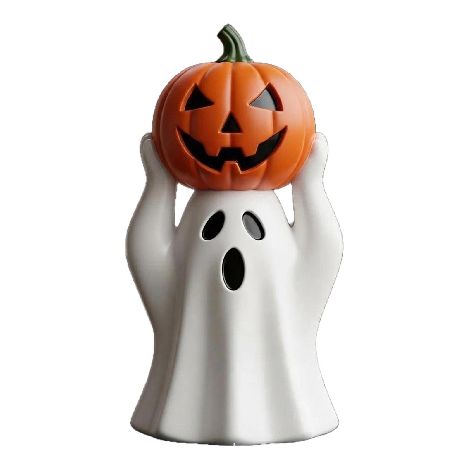 

Жуткий призрак со статуей тыквыМатериал PLA статуи призрака с тыквой One Size