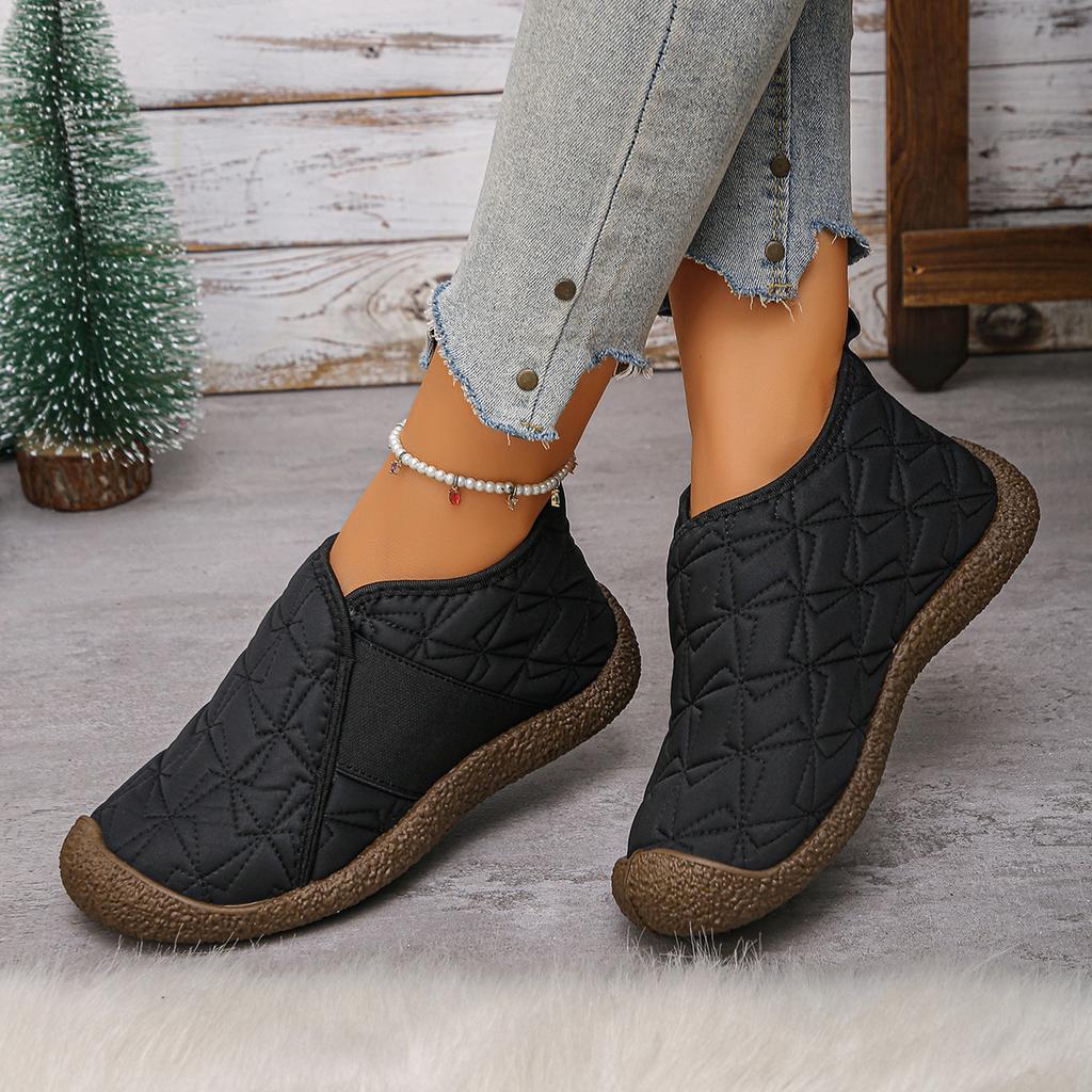 Women's high-top cotton shoes, soft-soled, anti-slip, fleece, thickened, lightweight, one-foot casual and warm cotton boots