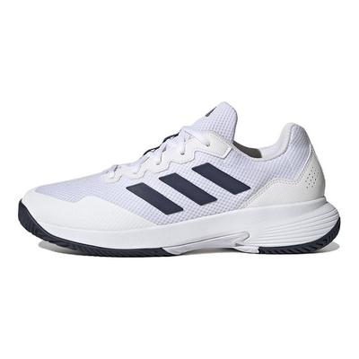 GameCourt 2.0 Weiß Team Marine Unisex Sneaker Wolkenweiß Team-Marineblau HQ8809