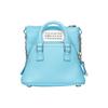 5AC Verstellbarer Kettenriemen Reißverschluss Ziegenleder Umhängetasche Damen Umhängetasche Himmelblau SB1WG0022P5348T6197