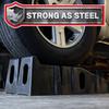 2pcs Car Ramps Heavy Duty Durable Plastic Car Ramp Car Vehicle Truck Threshold Ramp Kit Car Maintenance Ramp