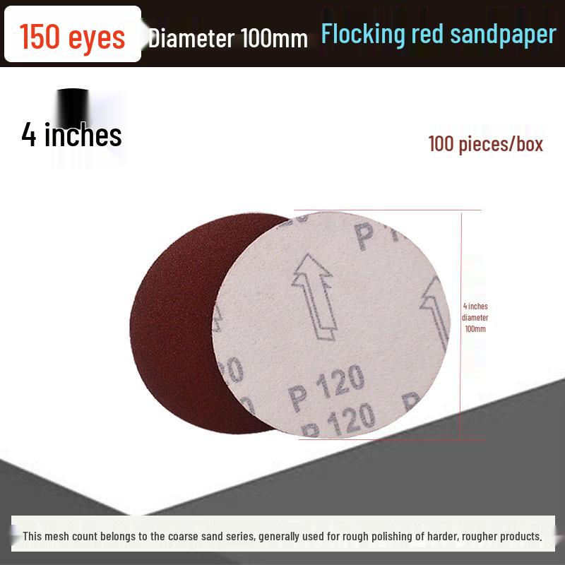 5-inch Self-Adhesive Flocked Sandpaper Disc for Sanding and Grinding (125MM)