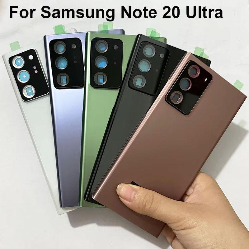 Nuova Scocca Per Samsung Galaxy Note 20 Ultra Cover Posteriore Batteria Sportellino Posteriore Parti di Ricambio Vetro Posteriore + Colla Lente Fotocamera
