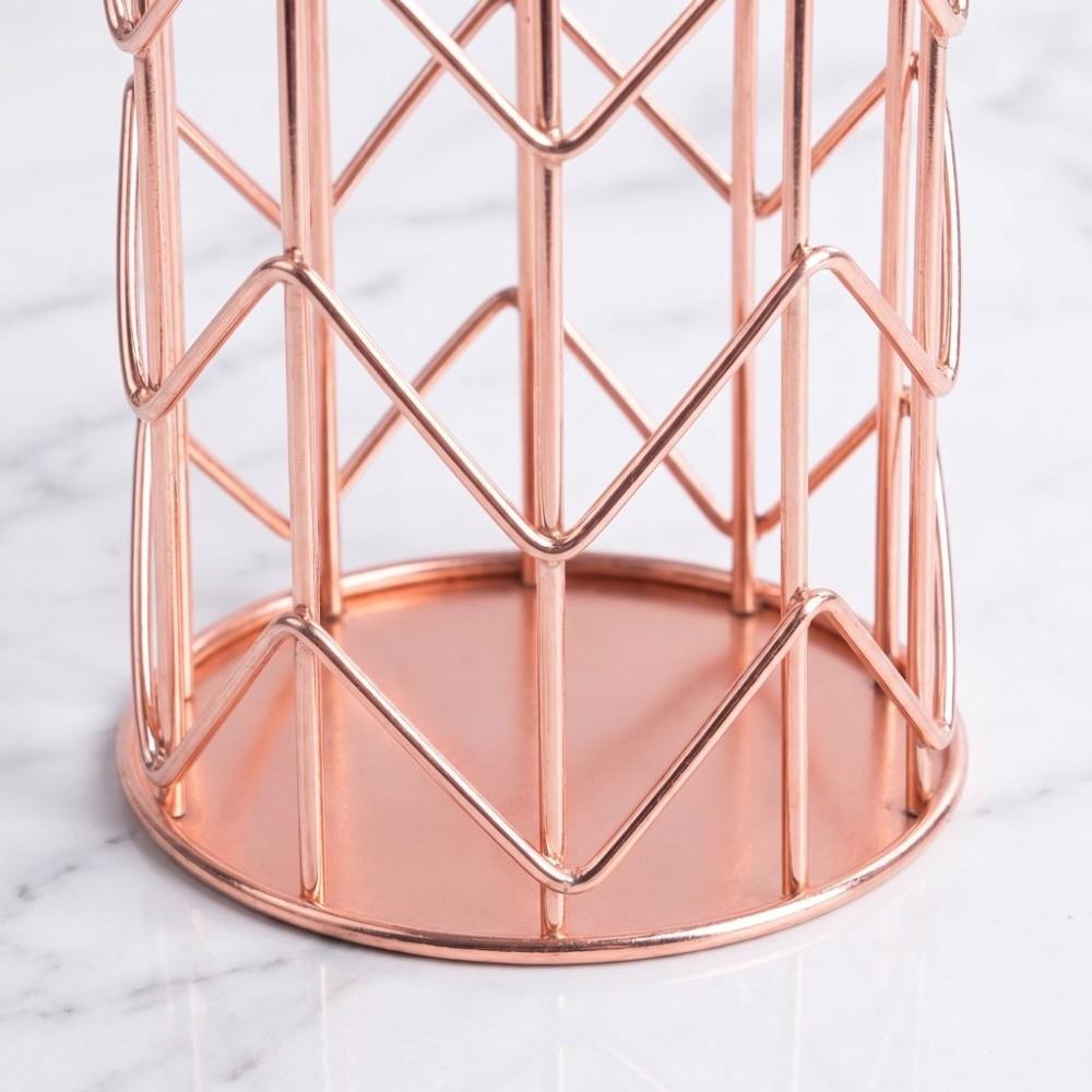 Metal Multifunctional Desktop Organizer Basket Student Desk Pencil Storage Container