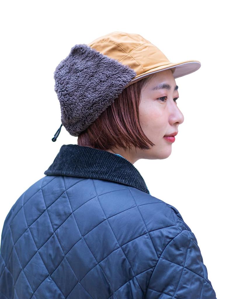 Nakota Rokuyon Cloth Flight Cap with Ear Large and Lightweight Water One Size Fits Most Head Circumference Camel Flap, Size, Men's Women's, Repellent,