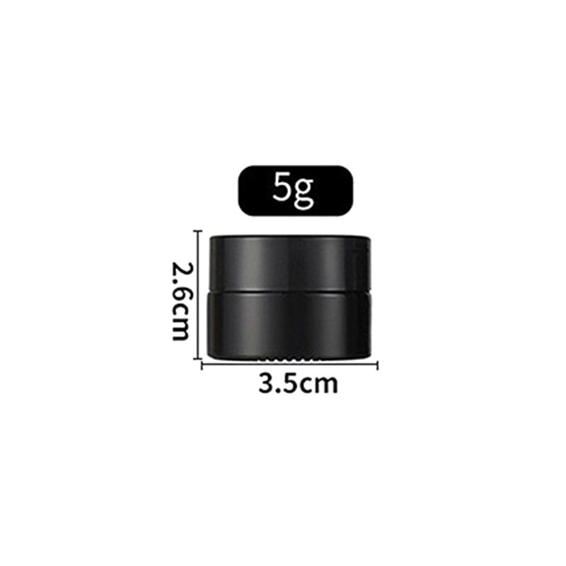 Braune Glas Nachfüllbare Salbentiegel Leerer Kosmetikbehälter Lidschatten Gesichtscreme Behälter 5/10/15/20/25/30/50/60G Probierfläschchen