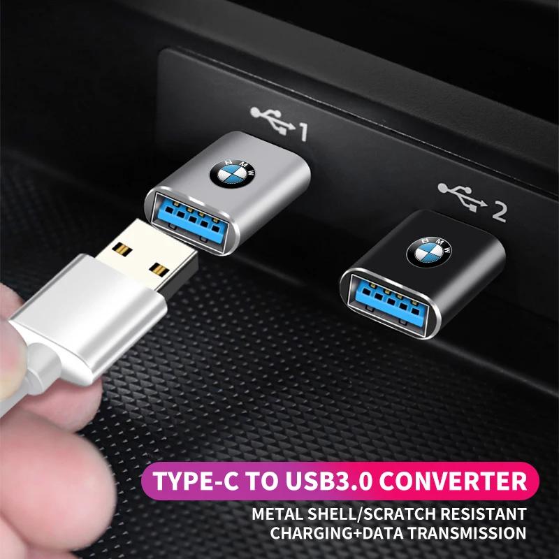 Car Type-C Turn USB3.0 Adapter Auto Converter Interior Parts For BMW X1 X2 X3 X5 X4 X6 X7 G30 G20 G32 G11 G12 F40 F30 F20 F1