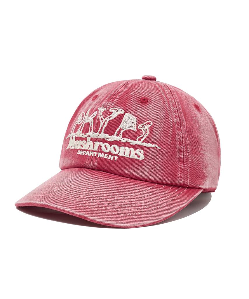 PHYSICAL DEPARTMENT Mushroom Washed Ball Cap_Red