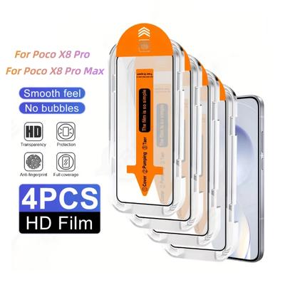For Poco X8 Pro Max Dust Free Easy Install Screen Protector Poco X8 Pro Max Full Cover Tempered Glass Phone Film Poco X8 Pro Max