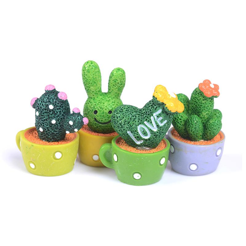 Ghiveci Cactus Miniatură DIY Ornamental Zână Grădină Ornament Decor Artizanat Păpușă Casă de Păpuși