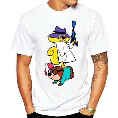 Size S-5xl Retro Tee Shirt Secret Squirrel Retro Hanna Barbera Cartoon Poster Fan Men'S T-Shirt Summer Vintage Short Sleeve