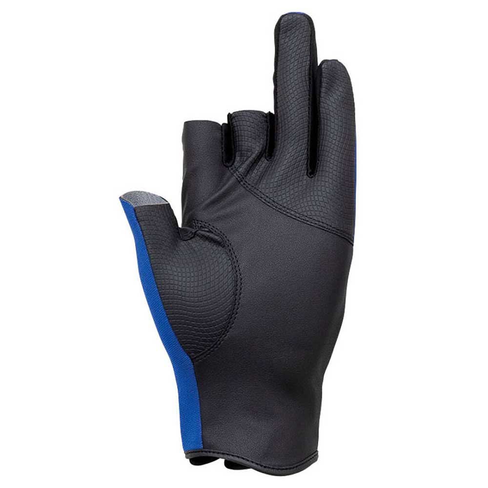 Shimano Pearl Fit Gloves, 3-Piece Cut, Blue, Medium, GL-091Q