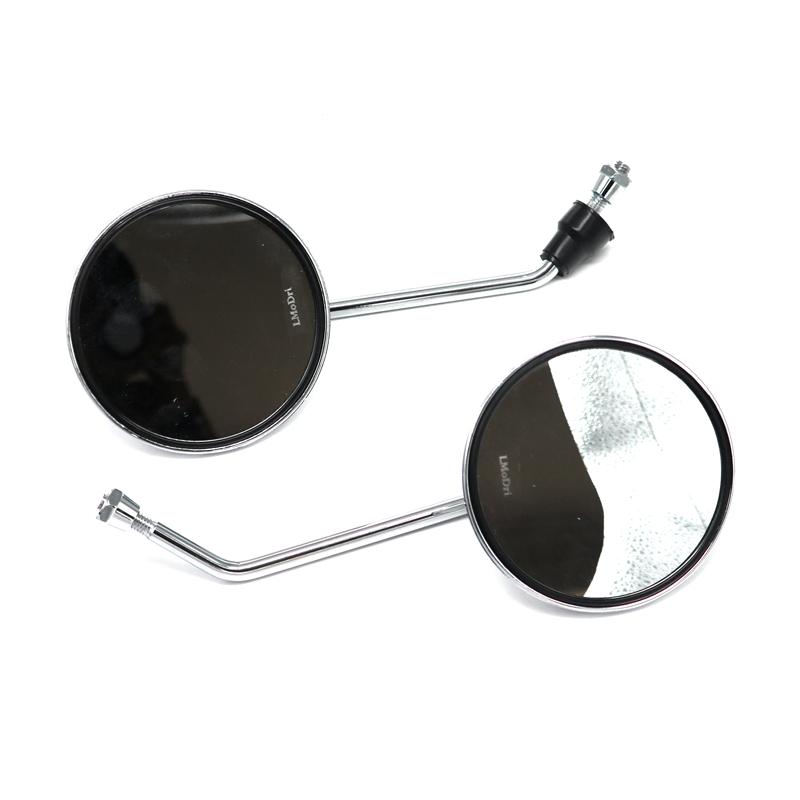 LMoDri Motorcycle Rear View Mirrors Scooter Modification Mirror E-bike Snowmobile ATV Back Side Mirror 8mm Convex Glass