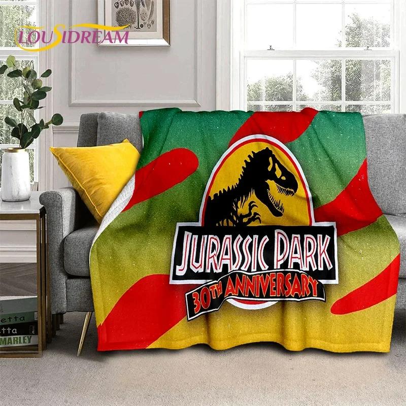3D Cartoon Jurassic Park Dinosaur Dino Soft Flannel Blankets,Throw Blanket Comfortable Blanket for Picnic Beds Home Bedroom Kids