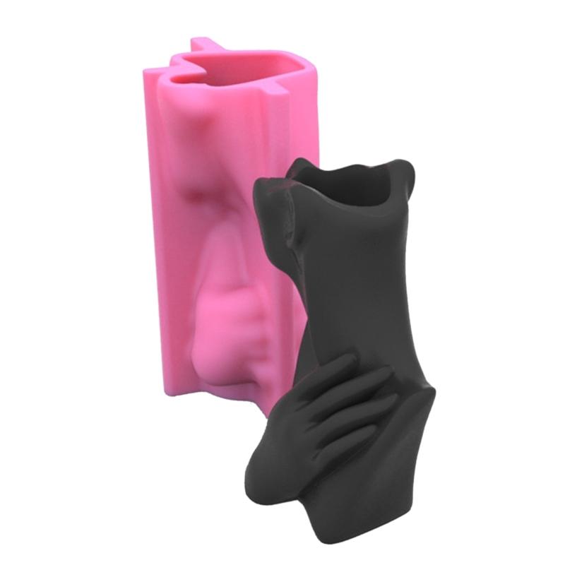 Half-body Human Body Vase Silicone Pot Mold Succulent Flowerpot Clay Cement Plaster Mold DIY Home Garden Flower Pot Mold