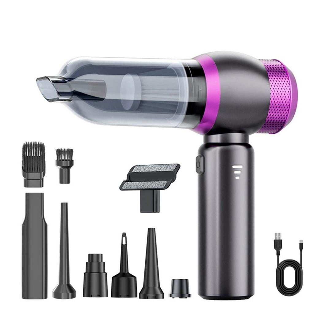  Car Vacuum 15000Pa Portable Cordless Handheld Vacuum Cleaner and  Duster with 2 Filter for Car, Sofa, , Pet, Home
