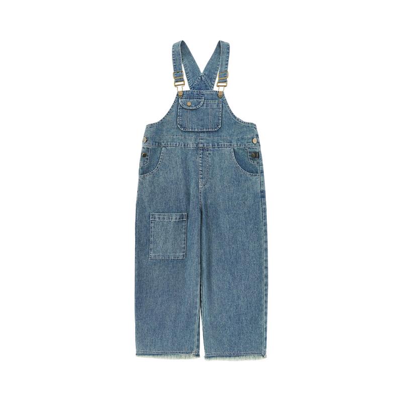 Yoyou Boys' Adjustable Denim Dungarees