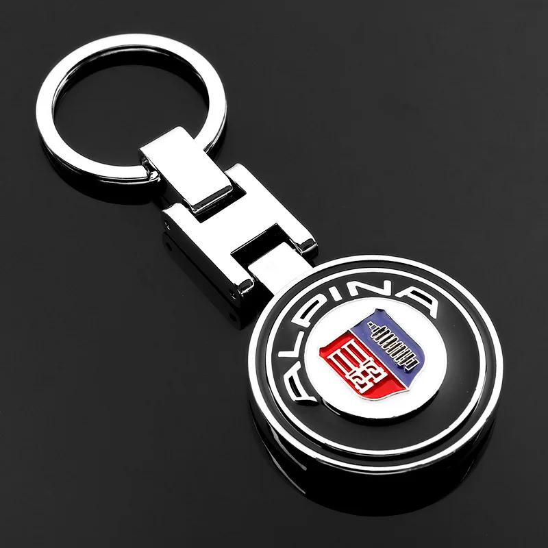 3D Metal/Leather Car Logo Key Chain Keyring Auto Interiors Accessories For BMW M E46 E90 E60 F30 F10 X1 X2 X3 X5 X4 X6 X7 G30