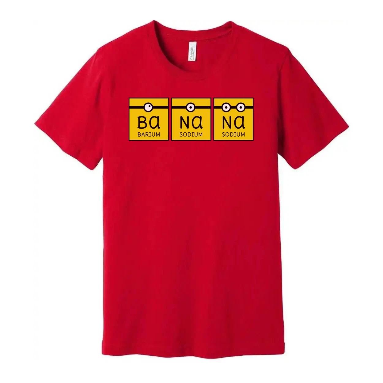 Science Periodic Table Elements Ba Na Na Graphic T Shirt for Chemistry Fans Unis 3XL