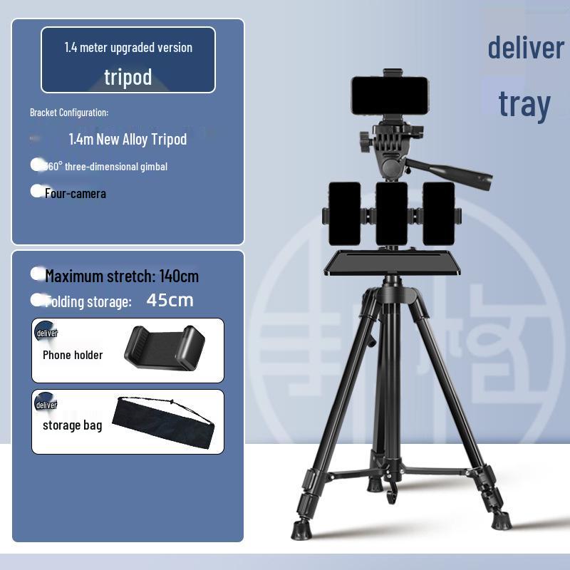 2025 Universal Phone Holder & Tripod Set for Live Streaming & Dual-Position Camera Use