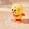 Little Yellow Duck Wind-Up Toy, Jumping & Running Small Animal Toy, Interactive Educational Toy for Baby 1-2 Years Old, Infants and Toddlers