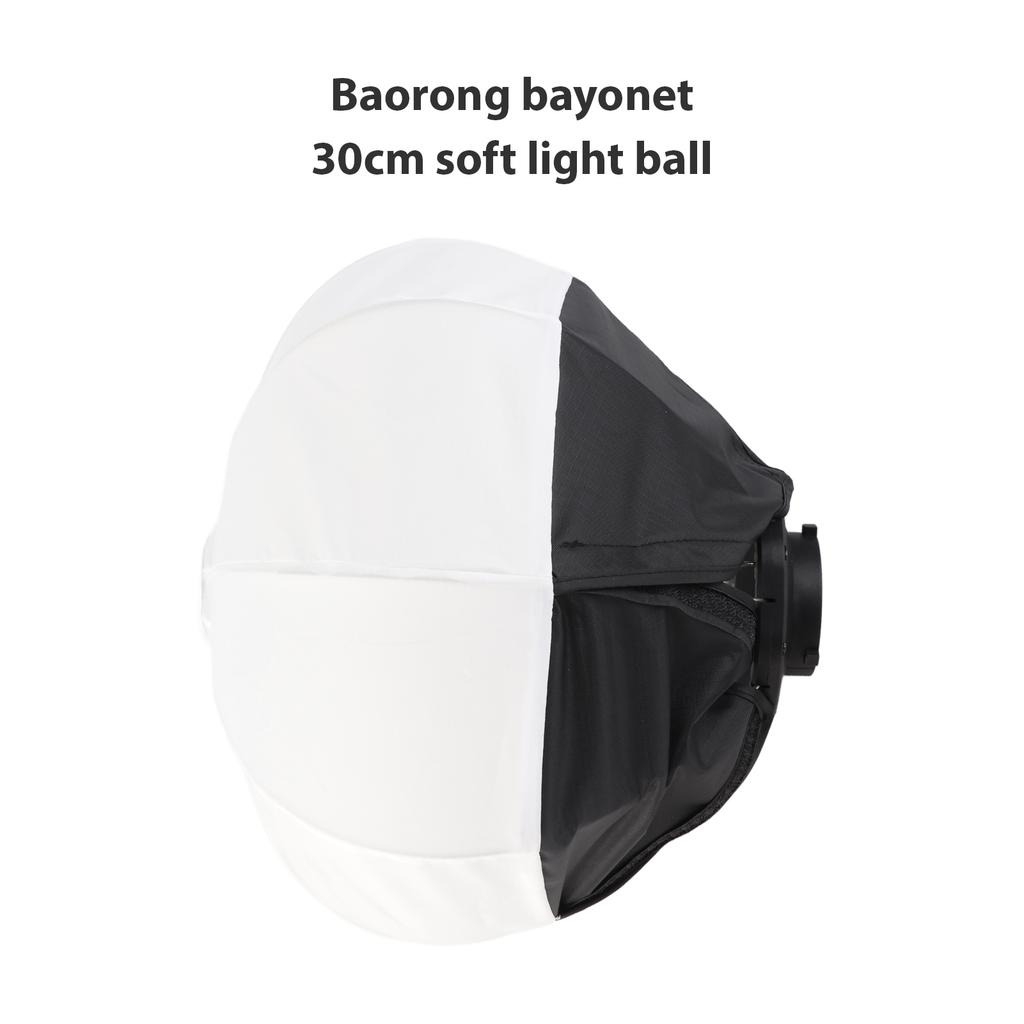 30cm 11.8in Lantern Softbox Spherical Collapsible Soft Box Quick Installation Studio Photography Video Lighting