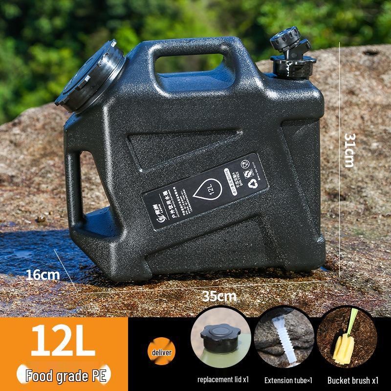 Food Grade PE Water Bucket with Faucet for Outdoor, Camping, and Household Use