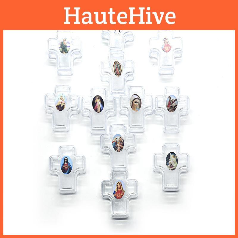 Durable Plastic Rosary Box With Unique Random Image For Baptism And Wedding Gifts