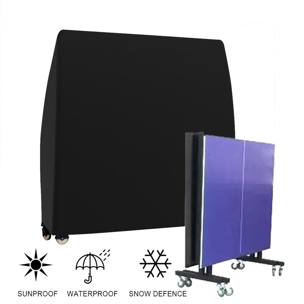 Copertura Tavolo da Ping Pong Impermeabile Copertura Tavolo da Ping Pong Interno/Esterno Antipolvere Robusta Poliestere 165 x 70 x 185cm